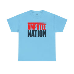 Amputee Nation Unisex Heavy Cotton Tee, Support Shirt, Gift for Amputees, Awareness Apparel, Casual Comfort Wear
