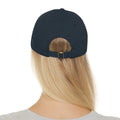 United States Navy Submarine Veteran Dad Hat with Leather Patch (Round) / Dolphins / Submarine Breast Insignia