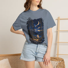 Moonlit Forest T-Shirt – Nature Lover Camping Shirt