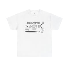 Nuclear Submarine Propulsion Explained Tee, Science Shirt, Geeky Gift, Educational Apparel, STEM Fashion, Nerdy T-Shirt