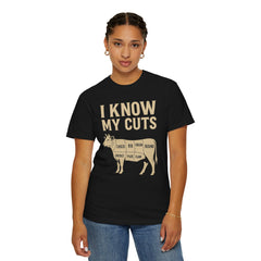 Funny Cow Cuts Unisex T-Shirt - Gift for Meat Lovers, BBQ Parties