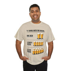 T-Shirt -  "A" School Math for Sailors Funny Beer Graphic Tee