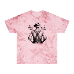 The Farm Is Part Of Me - Farmer Graphic Unisex Color Blast T-Shirt