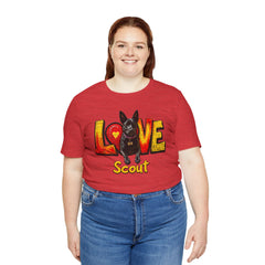 Personalized Love Your Dog T-Shirt — Designed with your dogs name and picture Graphic Tee