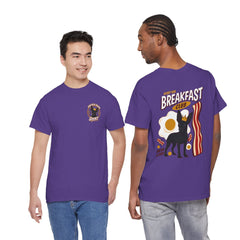 Breakfast Club Dog T‑Shirt — Retro Bacon & Eggs Graphic Tee
