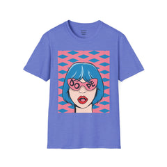 Dope Pop Art Girl Unisex Softstyle T-Shirt