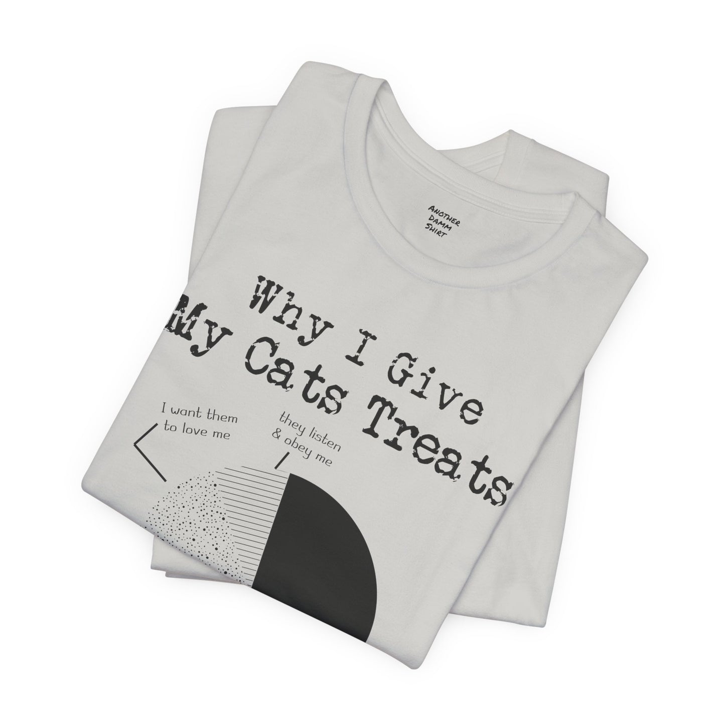 Why I Give My Cat Treats, Funny Graphic, Unisex Jersey Short Sleeve Tee