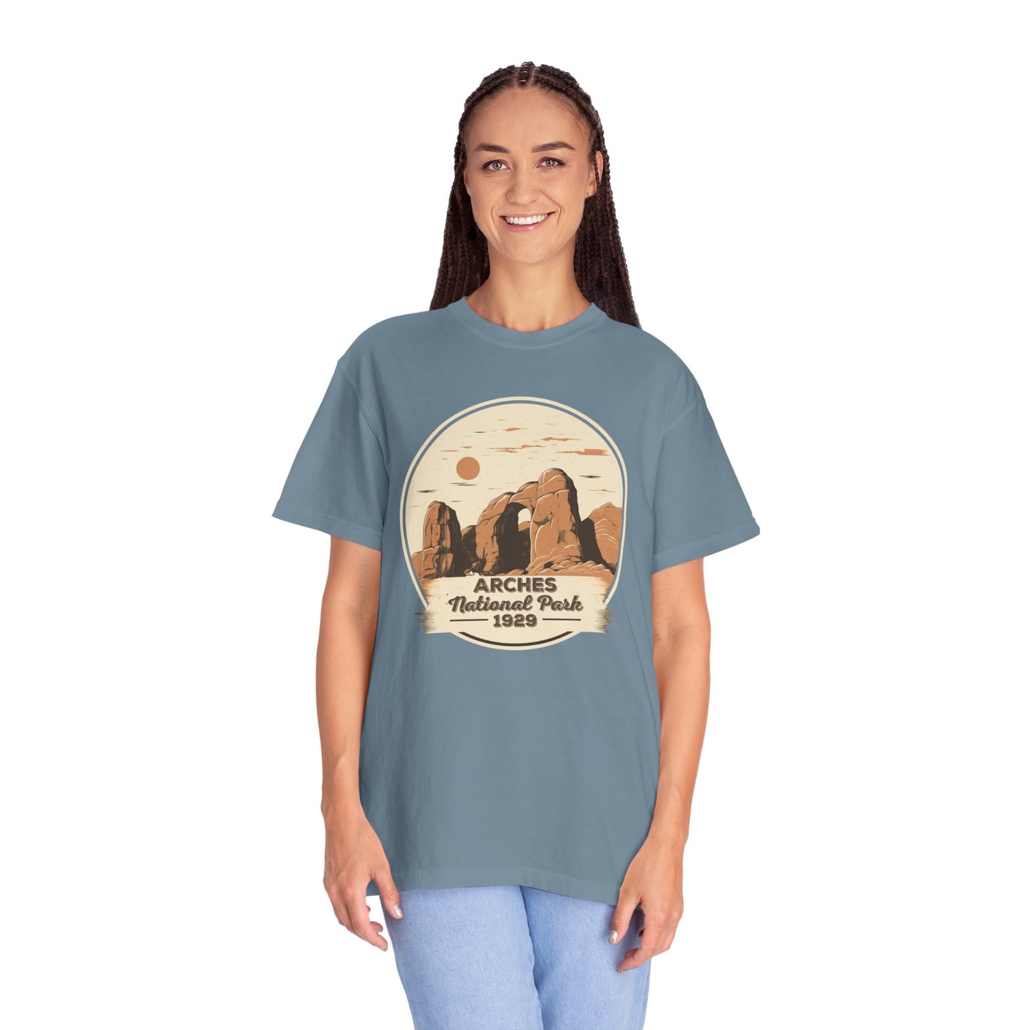 Arches National Park Graphic, Comfort Colors Soft Relaxed Fit Unisex Garment-Dyed T-shirt