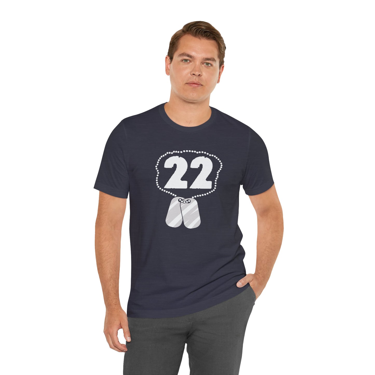 22 Veteran Suicides A Day - Unisex Jersey Short Sleeve Tee