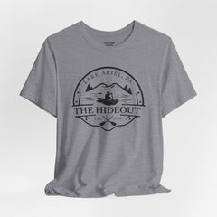 The Hideout Lake Ariel Tee — Vintage Lakeside Cabin T-Shirt