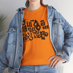 Abstract Artistic Unisex Cotton Tee - Unique Graphic Design, Casual Wear, Gifts for Art Lovers, Everyday Style, Eco-Friendly Fashion