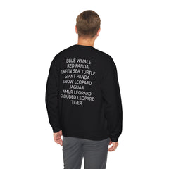 Endangered Animals Awareness Two Sided Sweatshirt