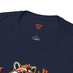 Freaky And Feral Halloween Raccoon! Graphic Unisex Heavy Cotton Tee