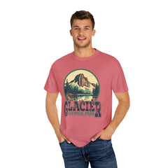 Glacier National Park Graphic, Comfort Colors Soft Relaxed Fit Unisex Garment-Dyed T-shirt