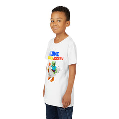 Youth I Love Chicken Jockey Tee - Fun Gamer T-Shirt for Kids