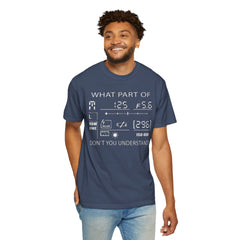 CAMERA DISPLAY, Graphic Unisex Garment-Dyed T-shirt