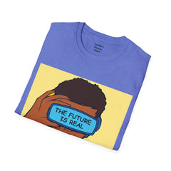 The FUTURE Is REAL Pop Art Woman Unisex Softstyle T Shirt