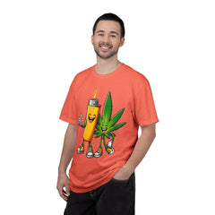 Vintage 'Lighter & Weed' Graphic T-Shirt — Relaxed Stoner/Cannabis Tee