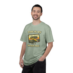 Mixtape Face T-Shirt — Retro Cassette Music Graphic Tee