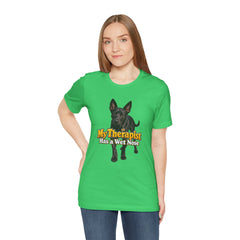 My Therapist Has A Wet Nose Personalized with your dog(s) image T-Shirt