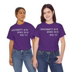 Personality, Looks, Fingers Count - Unisex Heavy Cotton Tee / Prosthetic Humor / One Leg / One Arm / Missing Fingers