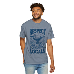 Respect the Locals Whale T-Shirt — Marine Conservation Graphic