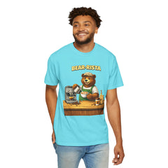 Bear‑Rista Coffee T‑Shirt — Cute Barista Bear Graphic Tee