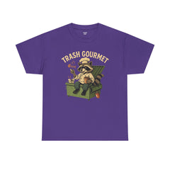 Trash Gourmet Unisex Heavy Cotton Tee, Funny Graphic T-Shirt, Quirky Casual Wear, Unique Gift for Food Lovers, Eco-Friendly Apparel