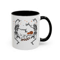 Who wants to Dance? Tis The Season White Ceramic Dancing Skeletons Mug