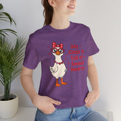 Teacher Valentine T-Shirt — "My Class Is Full of Sweet Hearts" Cute Duck Design