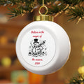 Believe in the magic of the season adorable Snowman - Personalized Christmas Ball Ornament 2024