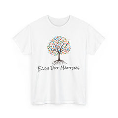 EACH DOT MATTERS Tree Unisex Heavy Cotton Tee / International Dot Day / Happy Dot Day / Teachers / Children / Elementary School