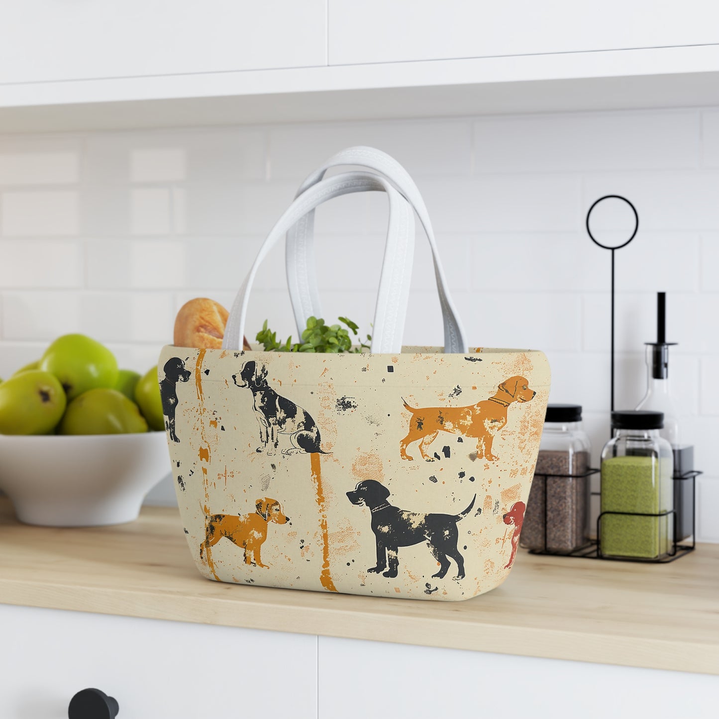 Paint Splattered Dogs Themed - Lunch Bag