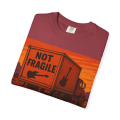 Not Fragile Unisex Garment-Dyed T-Shirt -BTO Inspired Vintage Guitar Graphic Tee