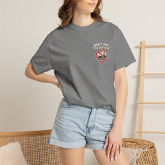 Wyoming Funny Roadtrip T-Shirt — "Three Things You Don’t Do in Wyoming" Adventure Tee
