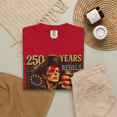 Rebel Rebel 250 Years T-Shirt — 1776–2026 Patriotic Vintage Flag Tee