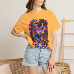 Mystical Psychedelic Moonlit Forest T-Shirt