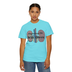 Nephrology Physician Assistant Bean Queen, Graphic Unisex Garment-Dyed T-shirt
