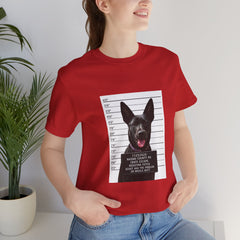 K9 Mugshot Personalized with your Dog T-Shirt