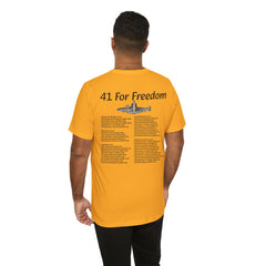 41 For Freedom FBM Fleet Ballistic Missile Submarine Unisex Jersey Short Sleeve Tee