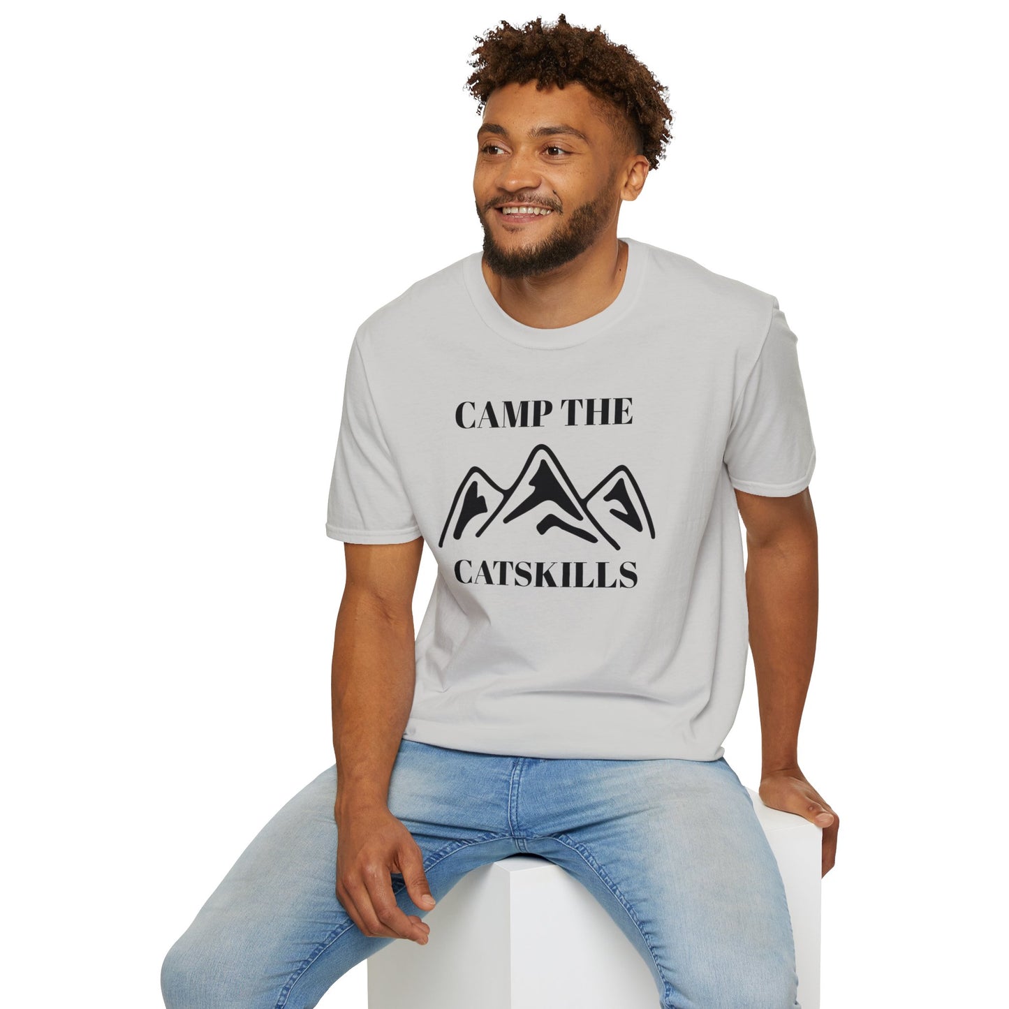 Camp The Catskillsi Unisex Softstyle T-Shirt  Catskill Mountains New York