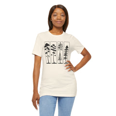 Nature-Inspired Unisex Jersey Tee, Tree Graphic T-Shirt, Eco-Friendly Fashion, Gift for Nature Lovers, Casual Wear, Outdoor Adventure