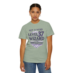 Level 37 Wizard T-Shirt — "Not a Nerd" THAC0 Survivor D&D Gamer Tee