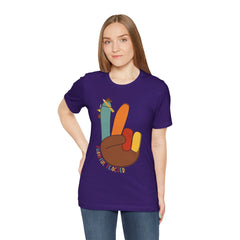 Thankful Teacher T‑Shirt – Hand Turkey Teacher Appreciation Tee