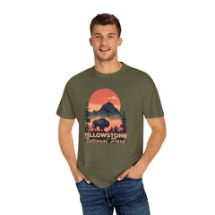 Yellowstone National Park Graphic, Comfort Colors Soft Relaxed Fit Unisex Garment-Dyed T-shirt