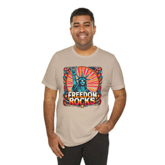 July 4th Statue Of Liberty Freedom - Graphic Unisex Short Sleeve Tee