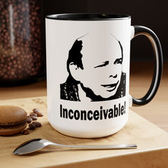 Princess Bride Funny Quote Mug,INCONCEIVABLE Quote,Vizzini Quote,Wallace Shawn fan,gift for him,gift for her,cult classic movie,pop culture