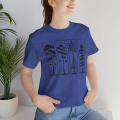 Nature-Inspired Unisex Jersey Tee, Tree Graphic T-Shirt, Eco-Friendly Fashion, Gift for Nature Lovers, Casual Wear, Outdoor Adventure