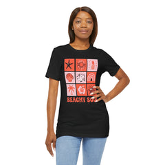 Beachy Soul Unisex Jersey Tee - Perfect Summer Vibes, Casual Wear, Gift for Beach Lovers, Vacation Outfit, Relaxed Style