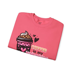 Woman's Coffee Is My Valentine - Unisex Heavy Blend™ Crewneck Sweatshirt